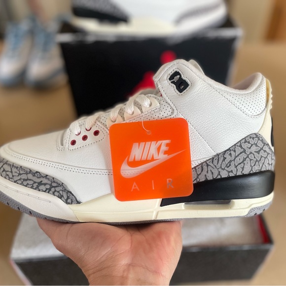 New Jordan 3 White Cement Reimagined Size 9